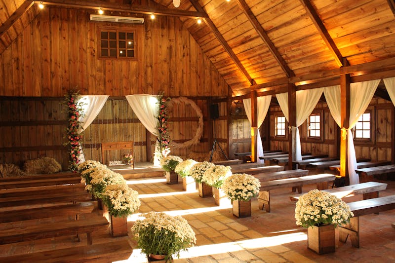 A beautifully decorated ceremony setup — your wedding dream come true
